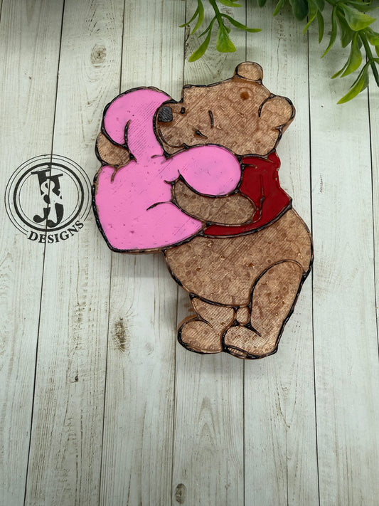 Bear hugging heart